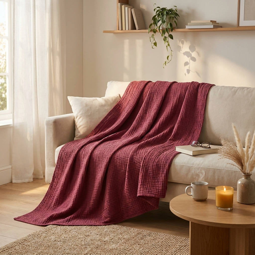 Noroki - Musselin Kuscheldecke Lyocell