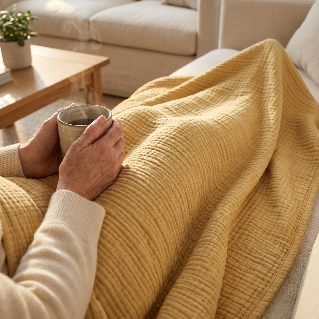 Noroki - Musselin Kuscheldecke Lyocell