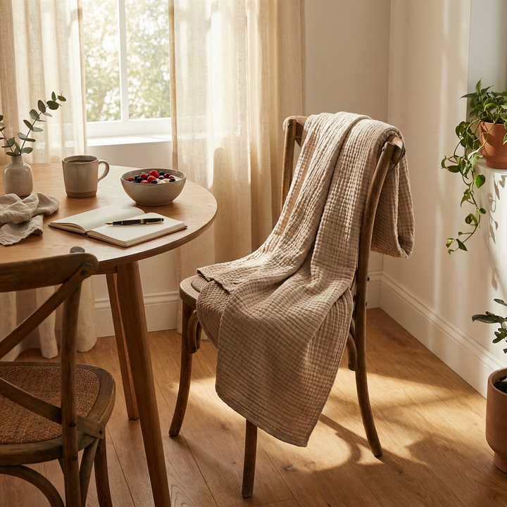 Noroki - Musselin Kuscheldecke Lyocell